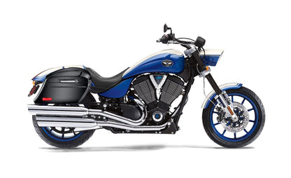 44L - Lamellar Stallion Extra Large Victory Hammer Painted Motocicleta Hard Alforjas