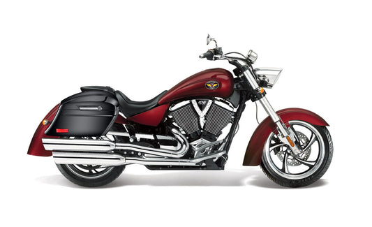 44L - Lamellar Stallion Extra Large Victory Kingpin Painted Motocicleta Hard Alforjas