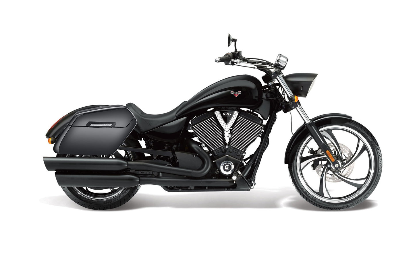 42L - Baldur XL Victory 8 Ball Painted Motocicleta Hard Alforjas