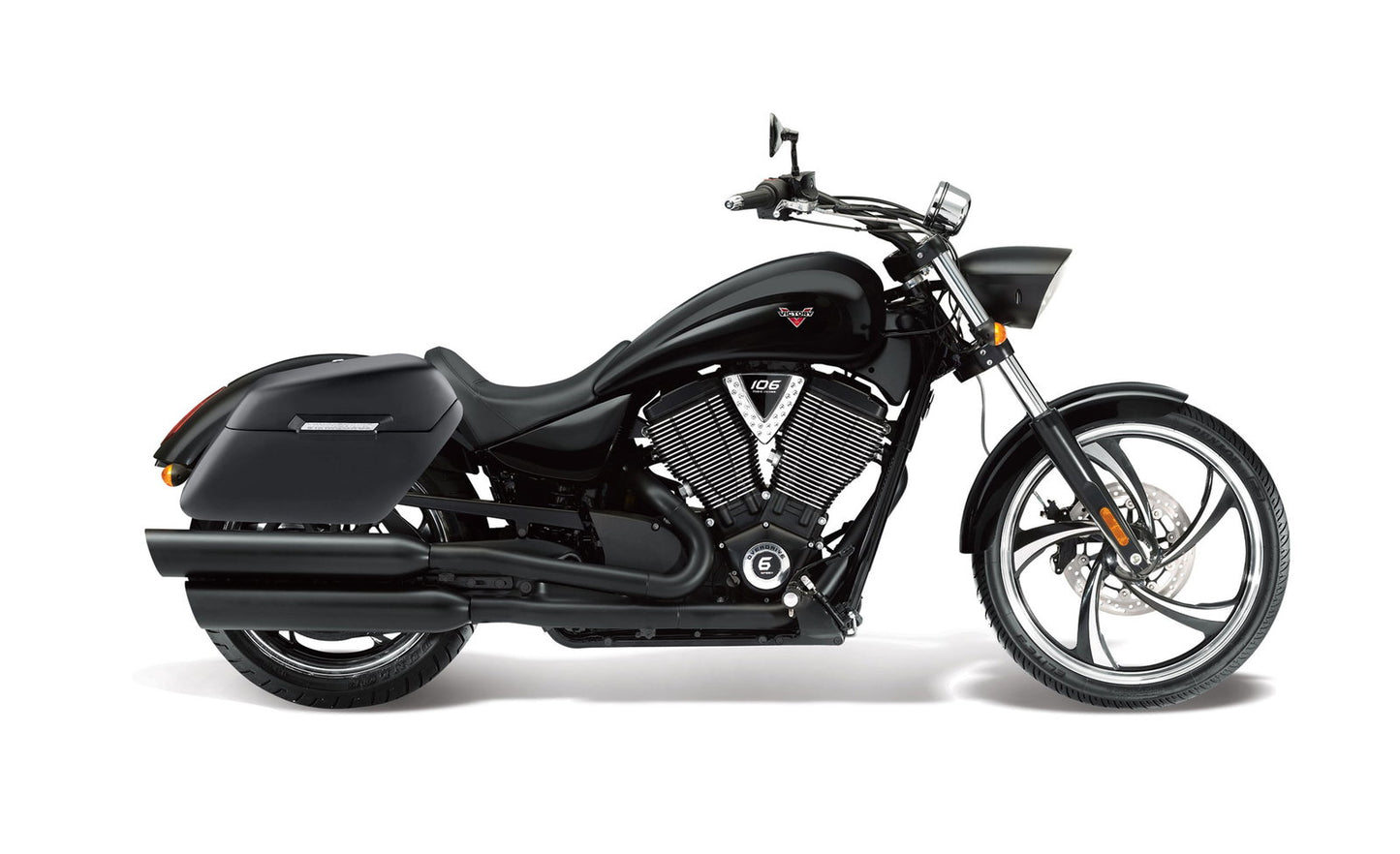 42L - Baldur XL Victory 8 Ball Matte Motocicleta Hard Alforjas