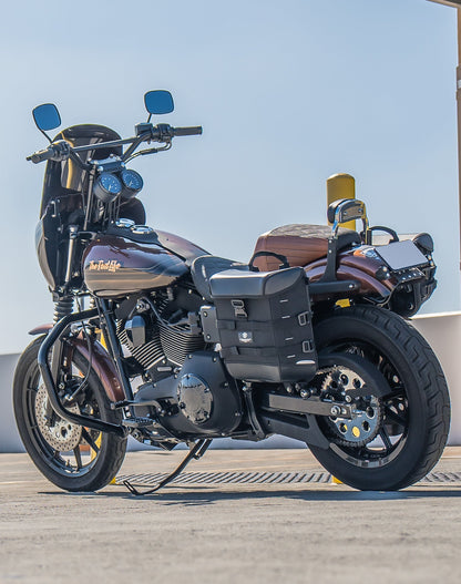 15L - Incognito Quick Mount Medium Solo Alforja (Left Only) para Harley Dyna Super Glide FXD/I