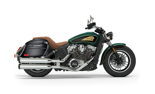 44L - Lamellar Stallion Extra Large Indian Scout Painted Motocicleta Hard Alforjas
