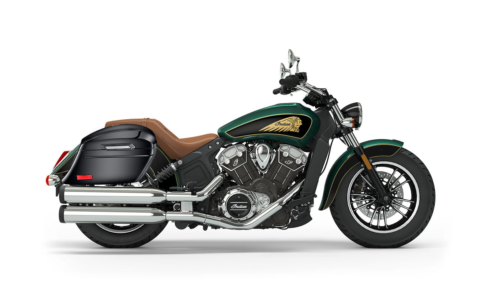 44L - Lamellar Stallion Extra Large Indian Scout Painted Motocicleta Hard Alforjas