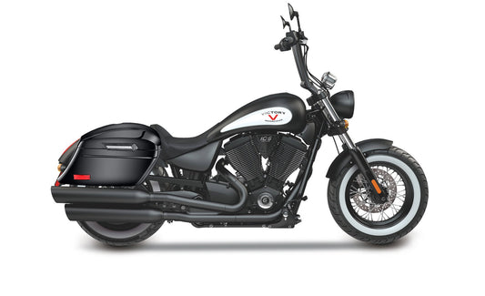 44L - Lamellar Stallion Extra Large Victory High Ball Painted Motocicleta Hard Alforjas