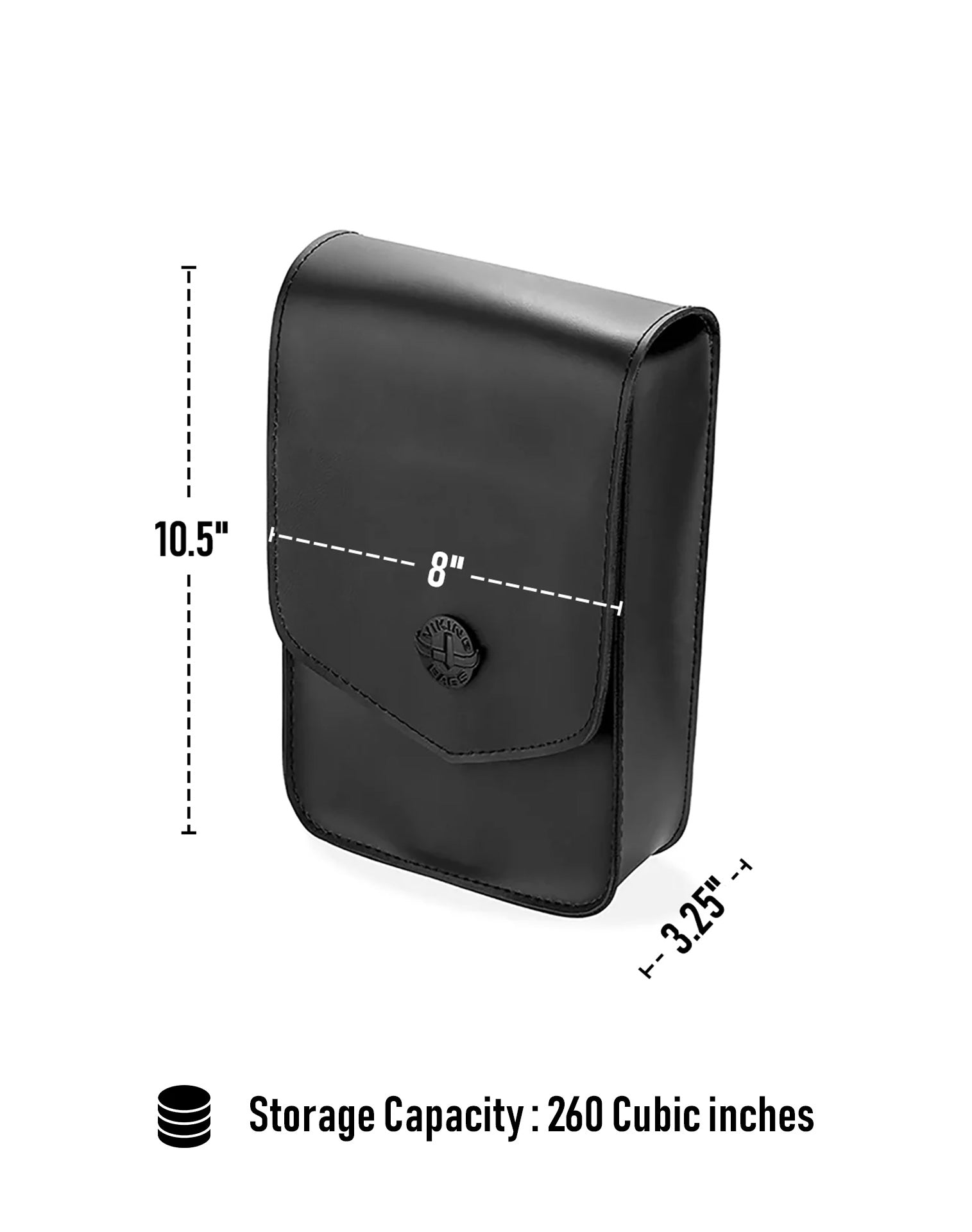 4L - Dark Age Small Suzuki Motocicleta Bolsa para Sissy bar