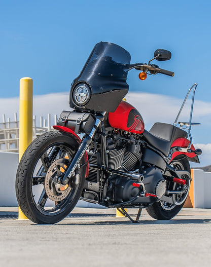 2L - Armor Plain Victory Leather Motocicleta Bolsa para manubrio