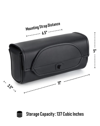 2L - Twist Essential Kawasaki Leather Motocicleta Bolsa para manubrio