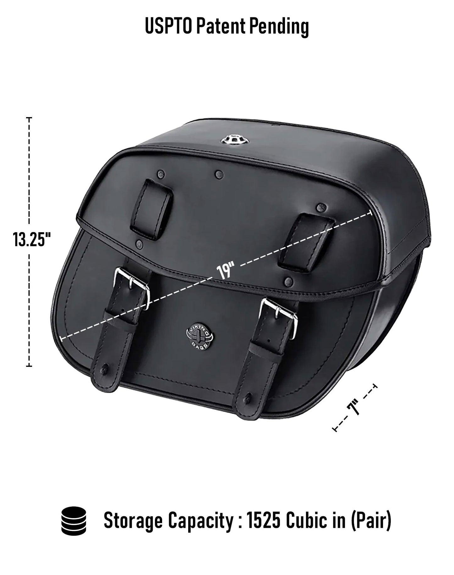 25L - Arch Large Shock Cutout Leather Motocicleta Alforjas para Harley Sportster 1200 Super Low XL1200T