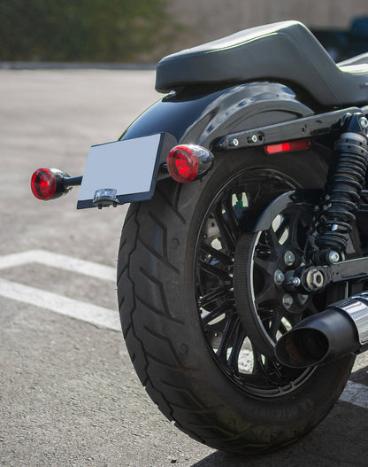 Viking License Plate and Turn Signal Relocation Kit para Harley Sportster (Side Mount Licence Plate)