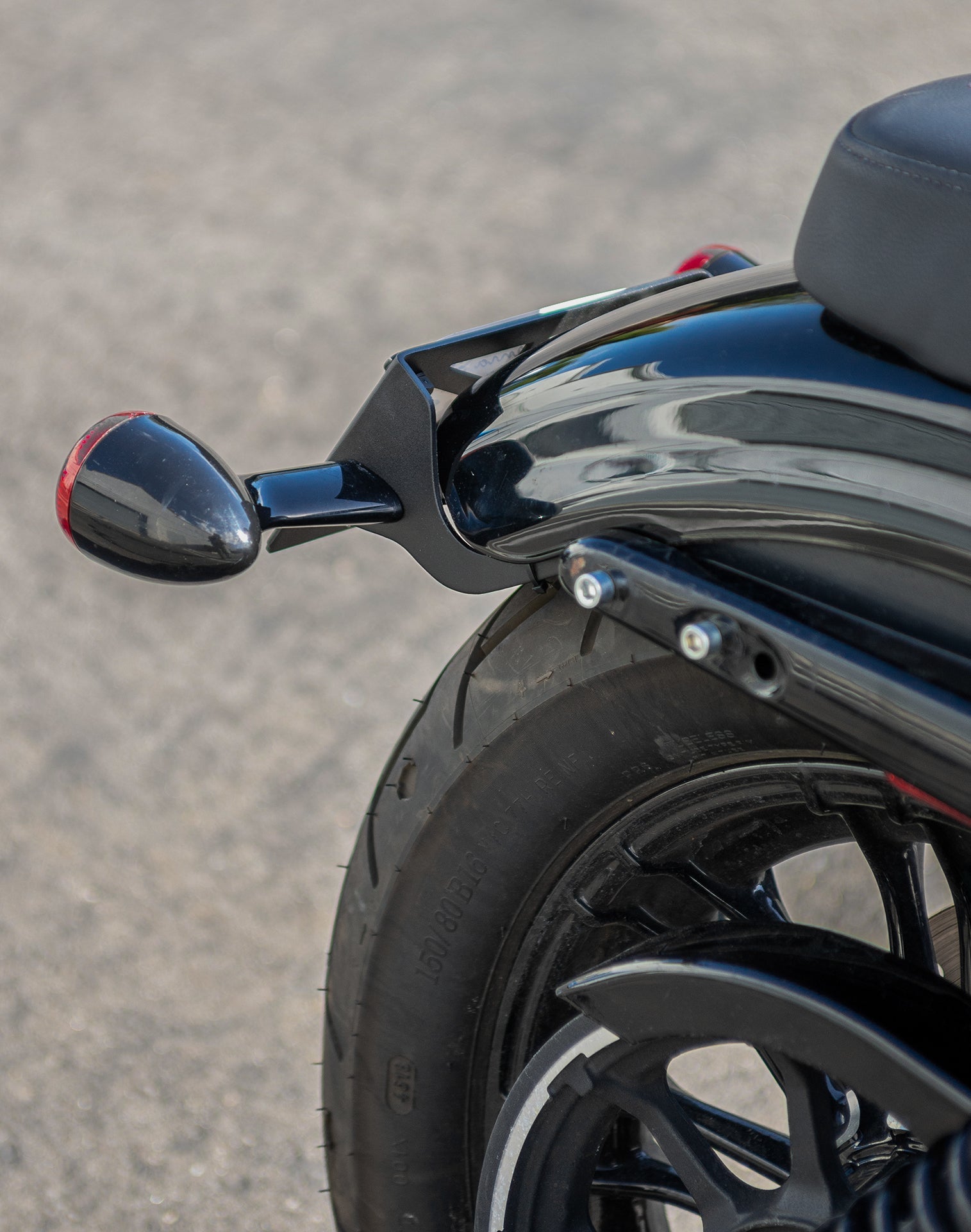 Viking License Plate and Turn Signal Relocation Kit para Harley Sportster (Side Mount Licence Plate)