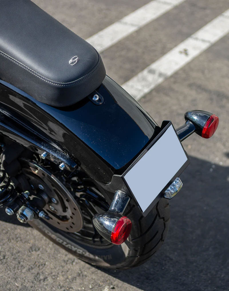 Viking License Plate and Turn Signal Relocation Kit para Harley Sportster (Side Mount Licence Plate)
