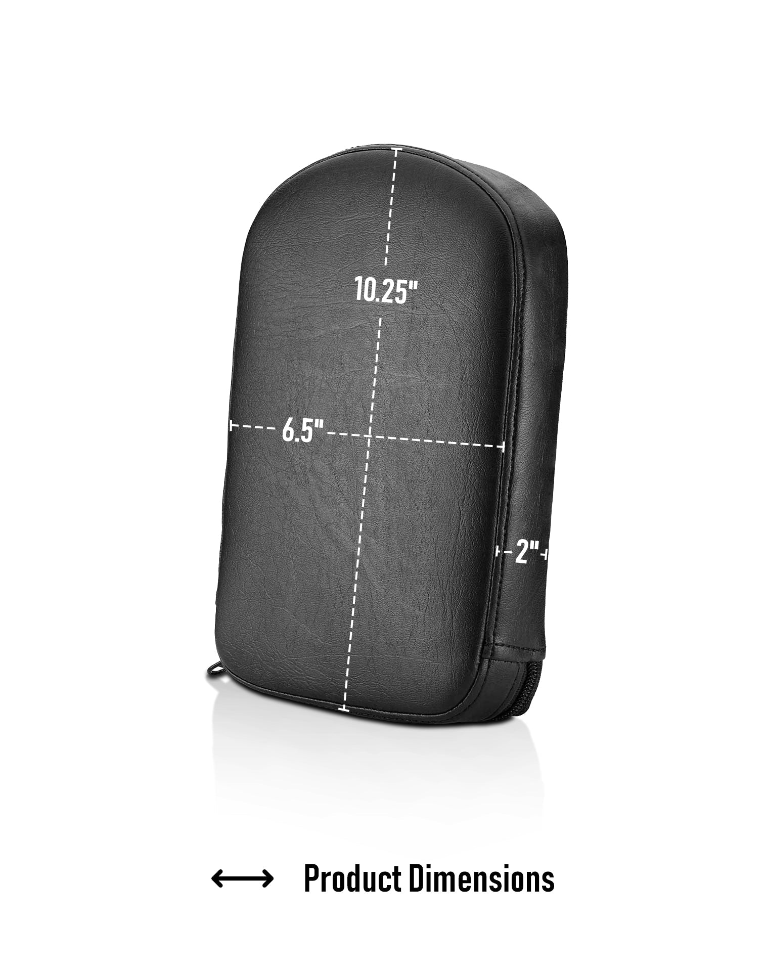 Viking Iron Born Plain Leather Tall Motocicleta Pad para Sissy bar