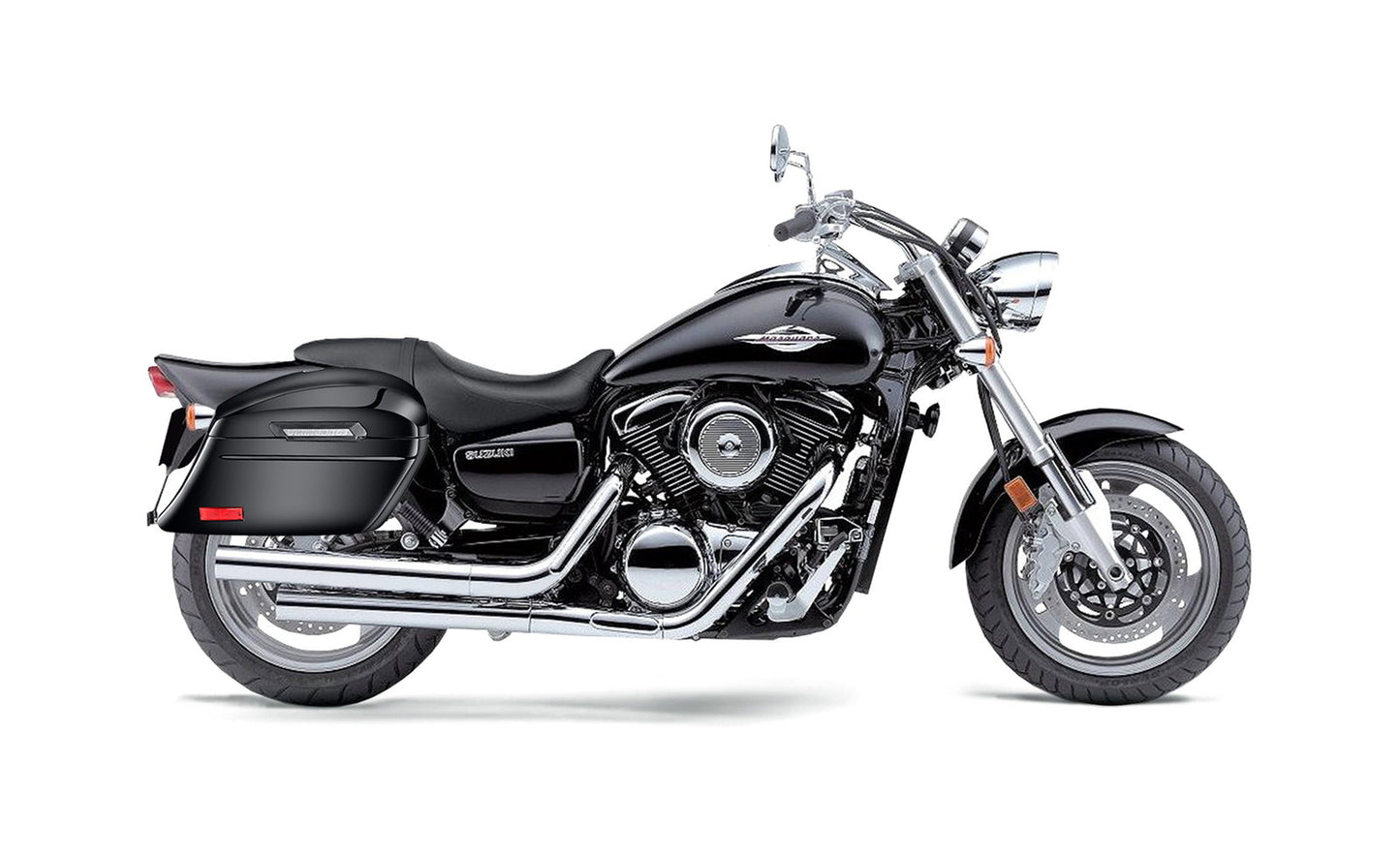44L - Lamellar Stallion Extra Large Suzuki Boulevard M95 VZ1600 Painted Motocicleta Hard Alforjas