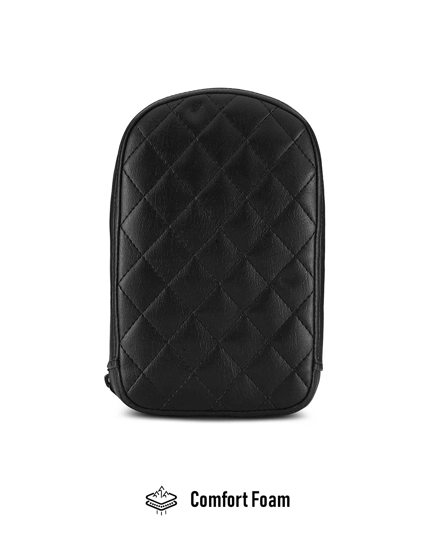 Viking Iron Born Diamond Stitch Leather Tall Motocicleta Pad para Sissy bar