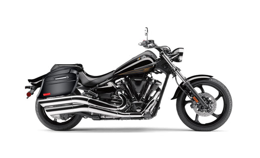 44L - Lamellar Stallion Extra Large Yamaha Raider Painted Motocicleta Hard Alforjas