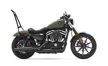 Iron Born Blade 25" Sissy bar with Foldable Luggage Rack para Harley Sportster 883 Iron XL883N Matte Black