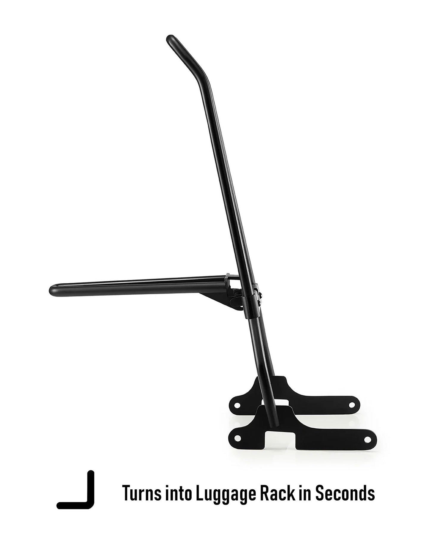 Iron Born Blade 25" Sissy bar with Foldable Luggage Rack para Harley Sportster 1200 Low XL1200L Matte Black