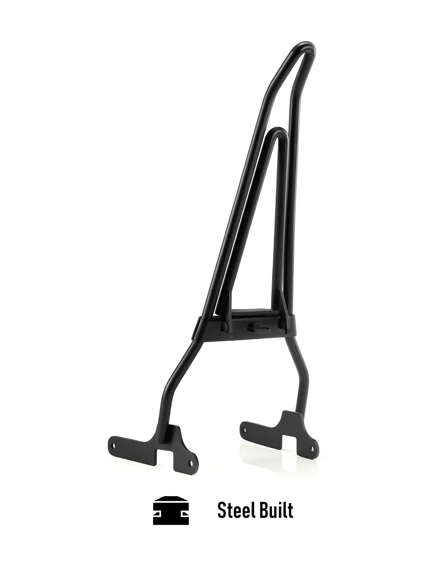Iron Born Blade 25" Sissy bar with Foldable Luggage Rack para Harley Sportster 1200 Low XL1200L Matte Black
