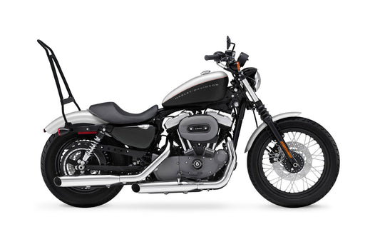 Iron Born Blade 25" Sissy bar with Foldable Luggage Rack para Harley Sportster 1200 Nightster XL1200N Matte Black