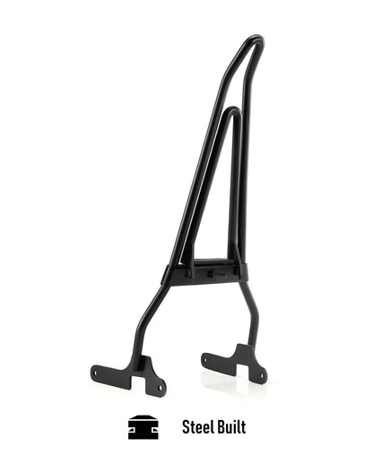 Iron Born Blade 25" Sissy bar with Foldable Luggage Rack para Harley Sportster Forty Eight Matte Black