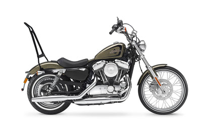 Iron Born Blade 25" Sissy bar with Foldable Luggage Rack para Harley Sportster Seventy Two Matte Black