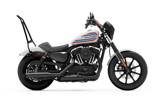 Iron Born Blade 25" Sissy bar with Foldable Luggage Rack para Harley Sportster Iron 1200 Matte Black