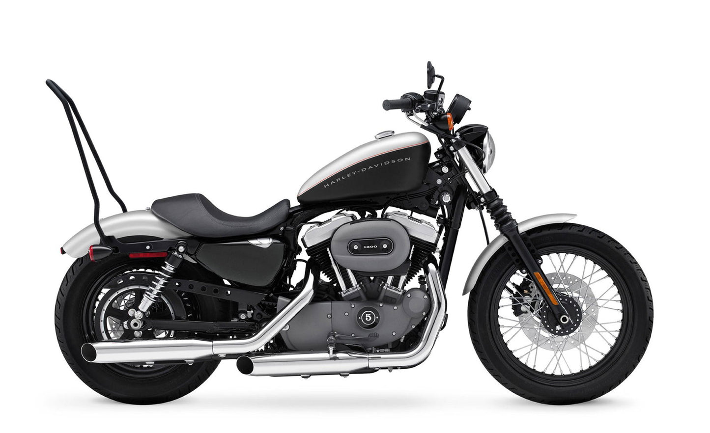 Iron Born Blade 25" Sissy bar para Harley Sportster 1200 Nightster XL1200N Matte Black