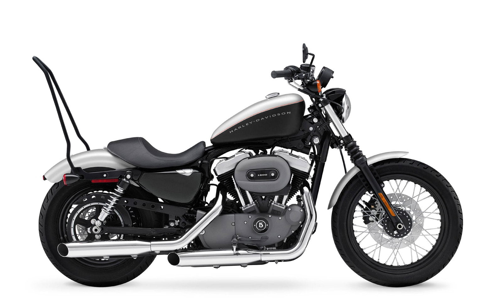 Iron Born Blade 25" Sissy bar para Harley Sportster 1200 Nightster XL1200N Matte Black