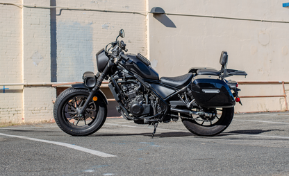36L - Lamellar Raven Extra Large Honda Rebel 300 Shock Cut-out Painted Motocicleta Hard Alforjas