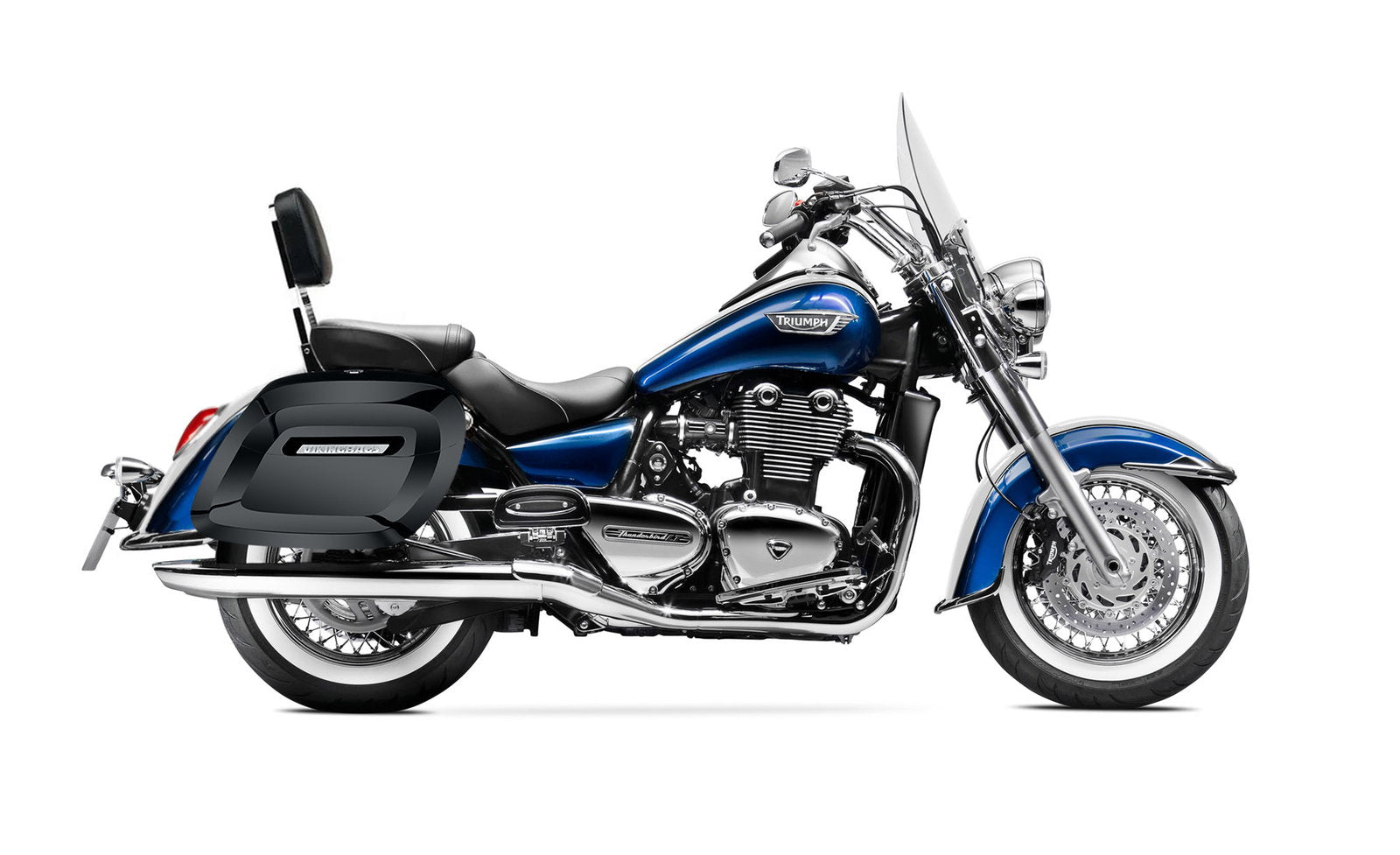 36L - Lamellar Raven Extra Large Triumph Thunderbird LT Shock Cut-out Painted Motocicleta Hard Alforjas