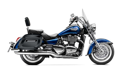 36L - Lamellar Raven Extra Large Triumph Thunderbird LT Shock Cut-out Painted Motocicleta Hard Alforjas