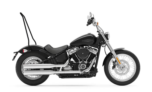 Iron Born Blade 25" Sissy bar para Harley Softail Standard FXST Matte Black