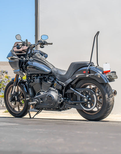 Iron Born Blade 25" Sissy bar para Harley Softail Low Rider S FXLRS Matte Black