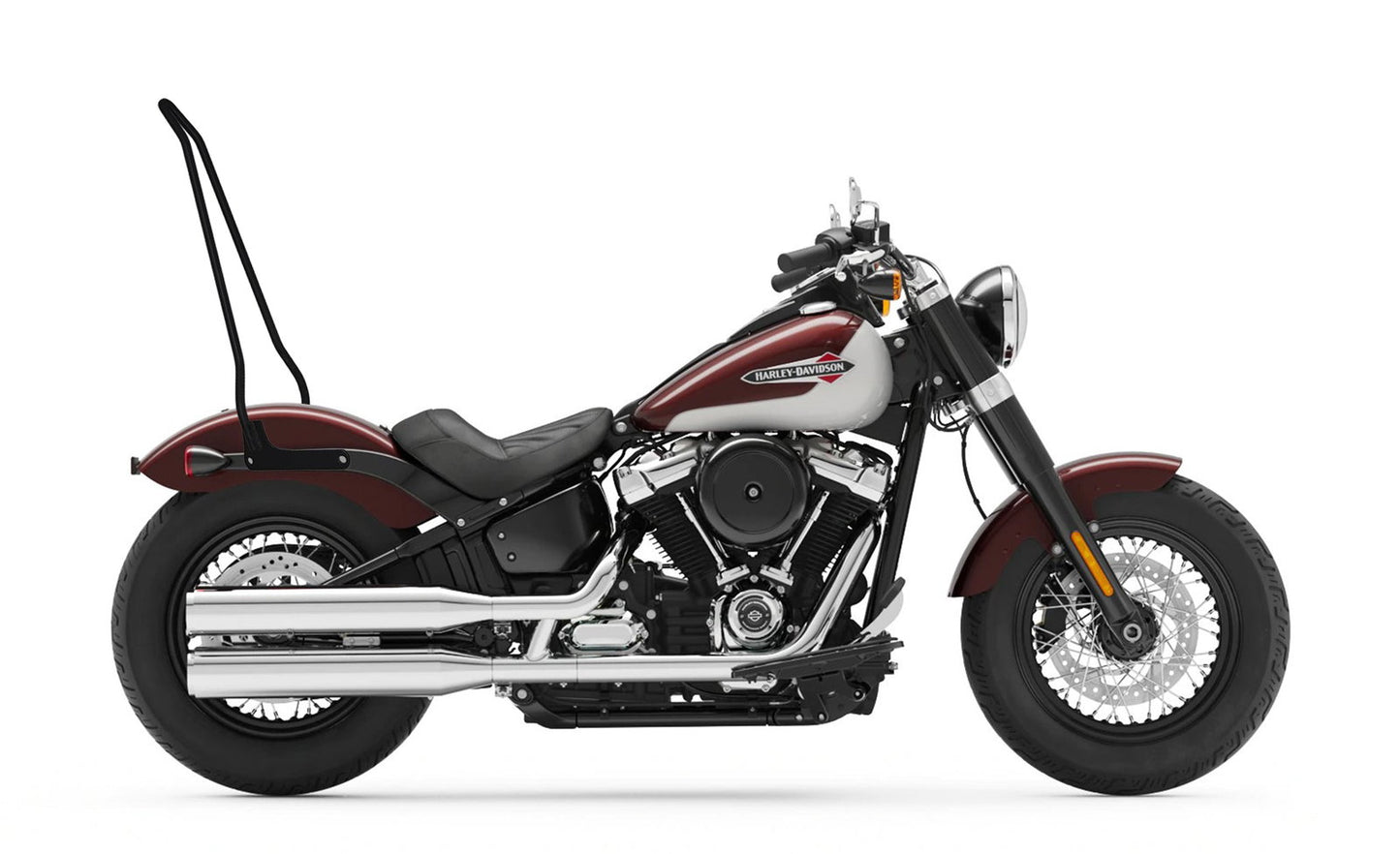 Iron Born Blade 25" Sissy bar para Harley Softail Slim FLSL Matte Black