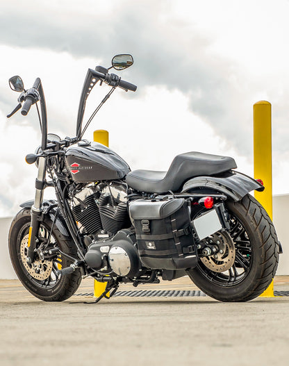 15L - Incognito Quick Mount Medium Solo Motocicleta Alforja (Left Only) para Harley Sportster Forty Eight XL1200X/XL1200XS
