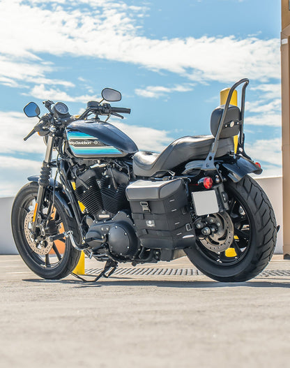 15L - Incognito Quick Mount Medium Solo Motocicleta Alforja (Left Only) para Harley Sportster 1200 Iron XL1200NS