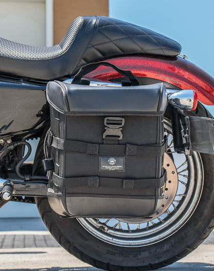 15L - Incognito Quick Mount Medium Solo Motocicleta Alforja (Left Only) para Harley Sportster Seventy Two XL1200V