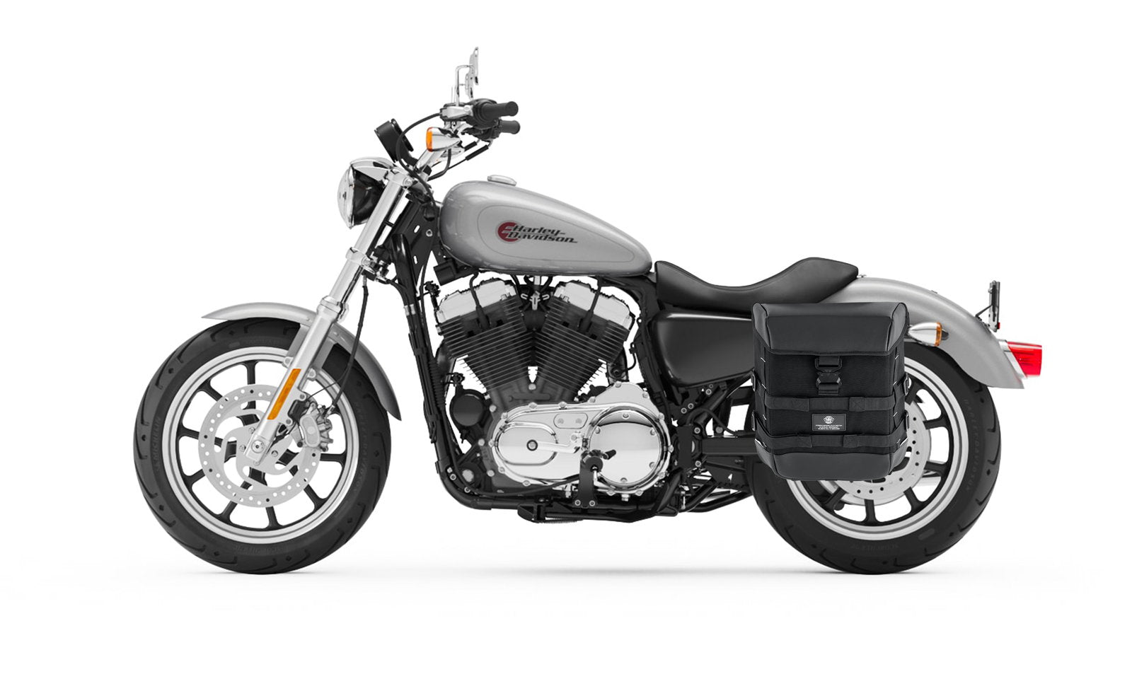 15L - Incognito Quick Mount Medium Solo Motocicleta Alforja (Left Only) para Harley Sportster Super Low XL883L