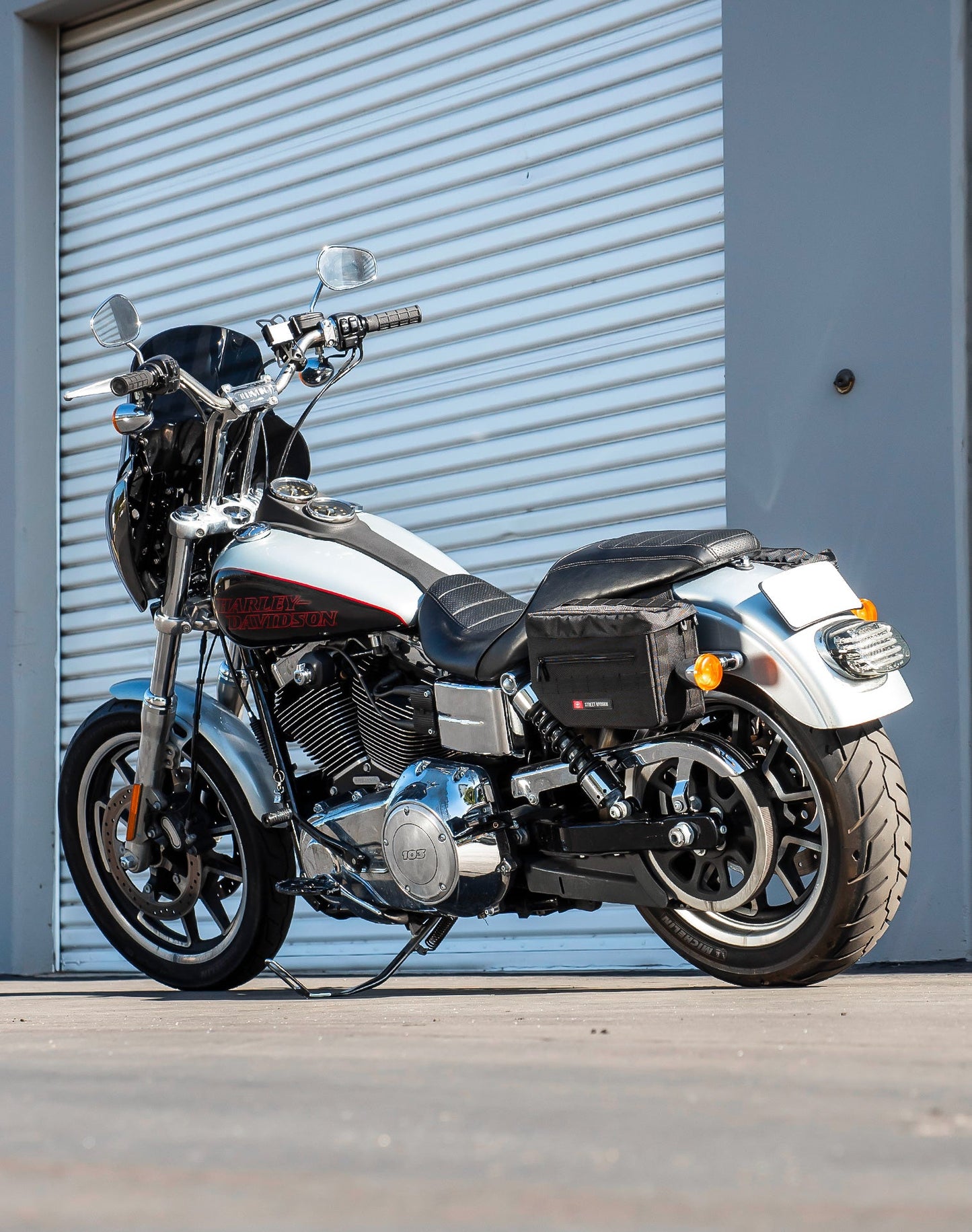 10L - Patriot Small Throw Over Alforjas para Harley Dyna Low Rider FXDL/I
