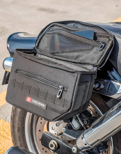 10L - Patriot Small Throw Over Alforjas para Harley Dyna Fat Bob FXDF/SE