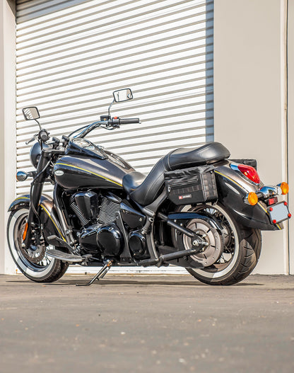 10L - Patriot Small Kawasaki Vulcan 900 Classic VN900 Throw Over Alforjas
