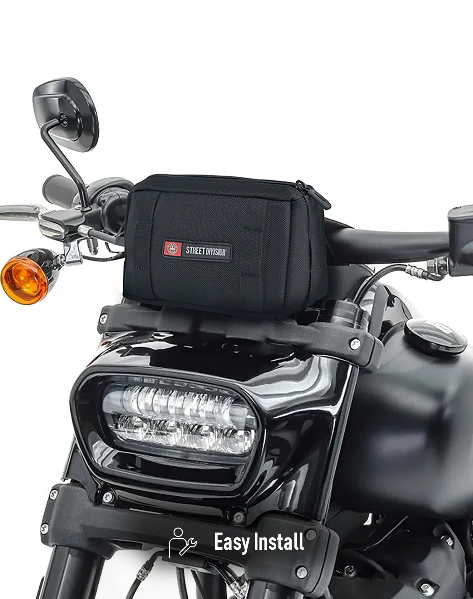 2L - Patriot Triumph Motocicleta Bolsa para manubrio