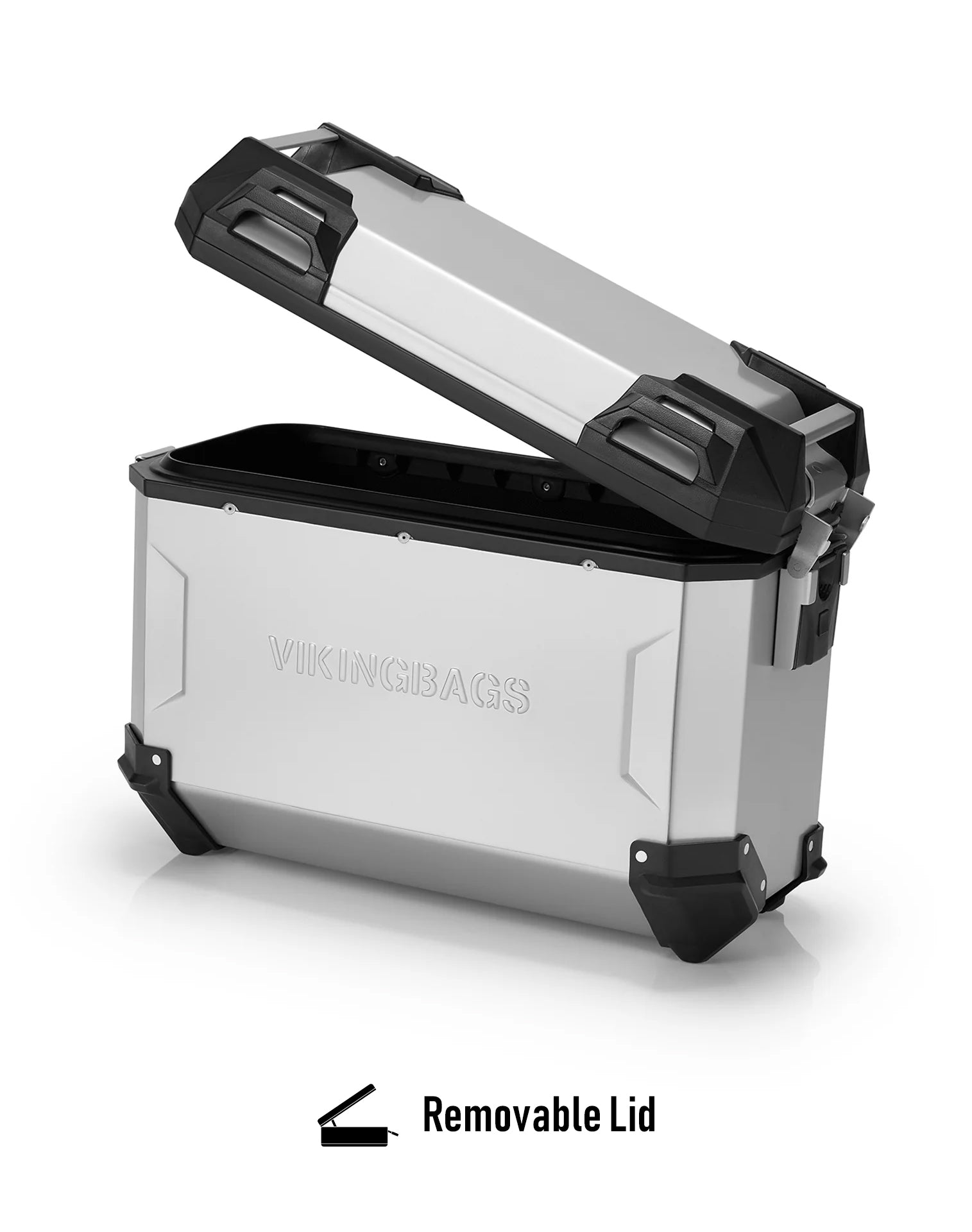 45L - Apex XL Triumph Tiger 900 Aluminum Side Cases Silver