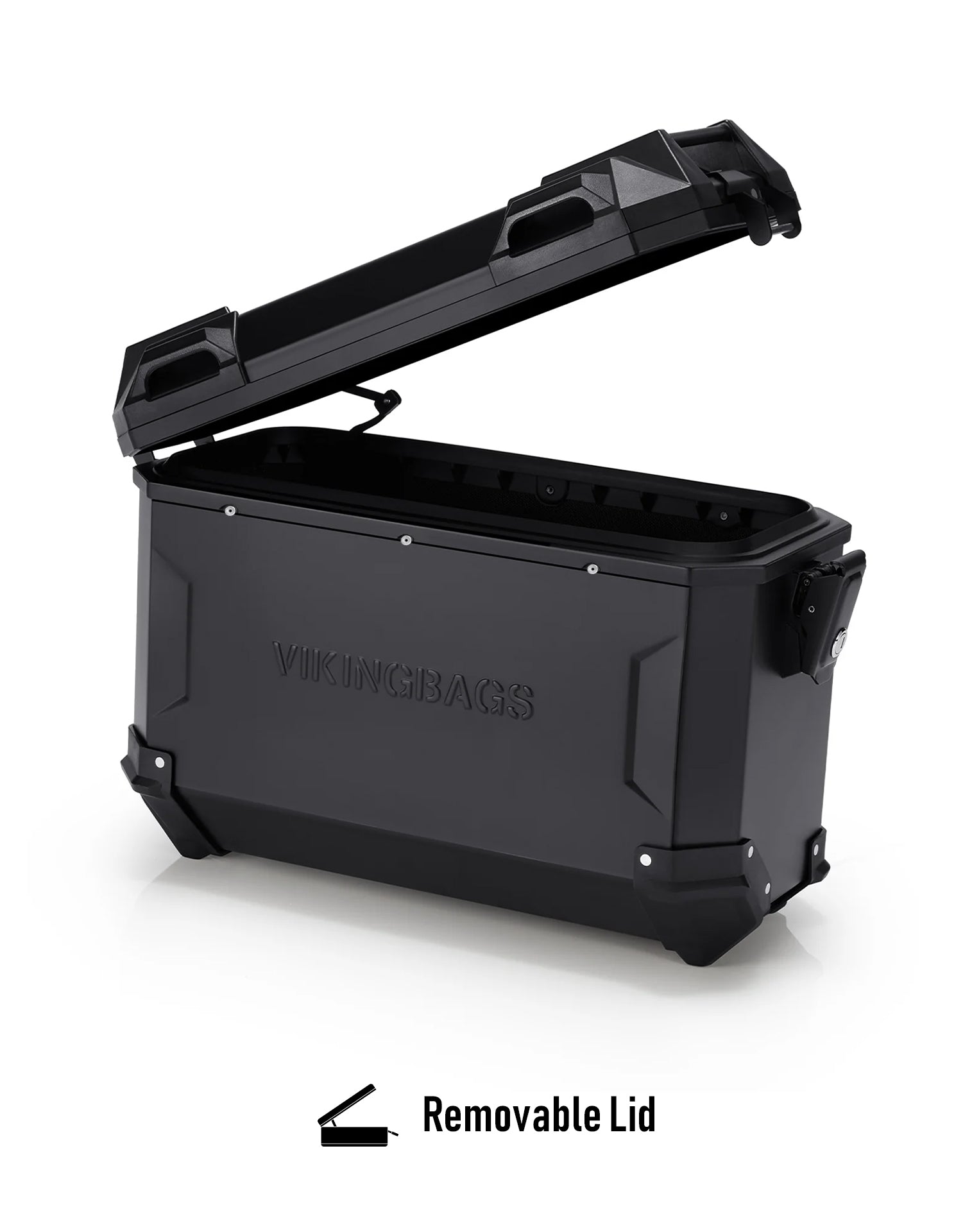 45L - Apex XL Triumph Tiger 900 Aluminum Side Cases Black