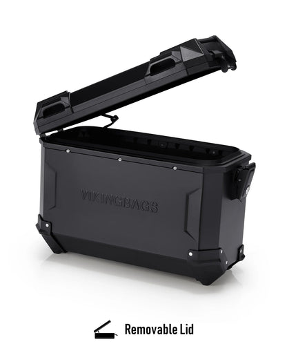 45L - Apex XL Triumph Tiger 900 Aluminum Side Cases Black