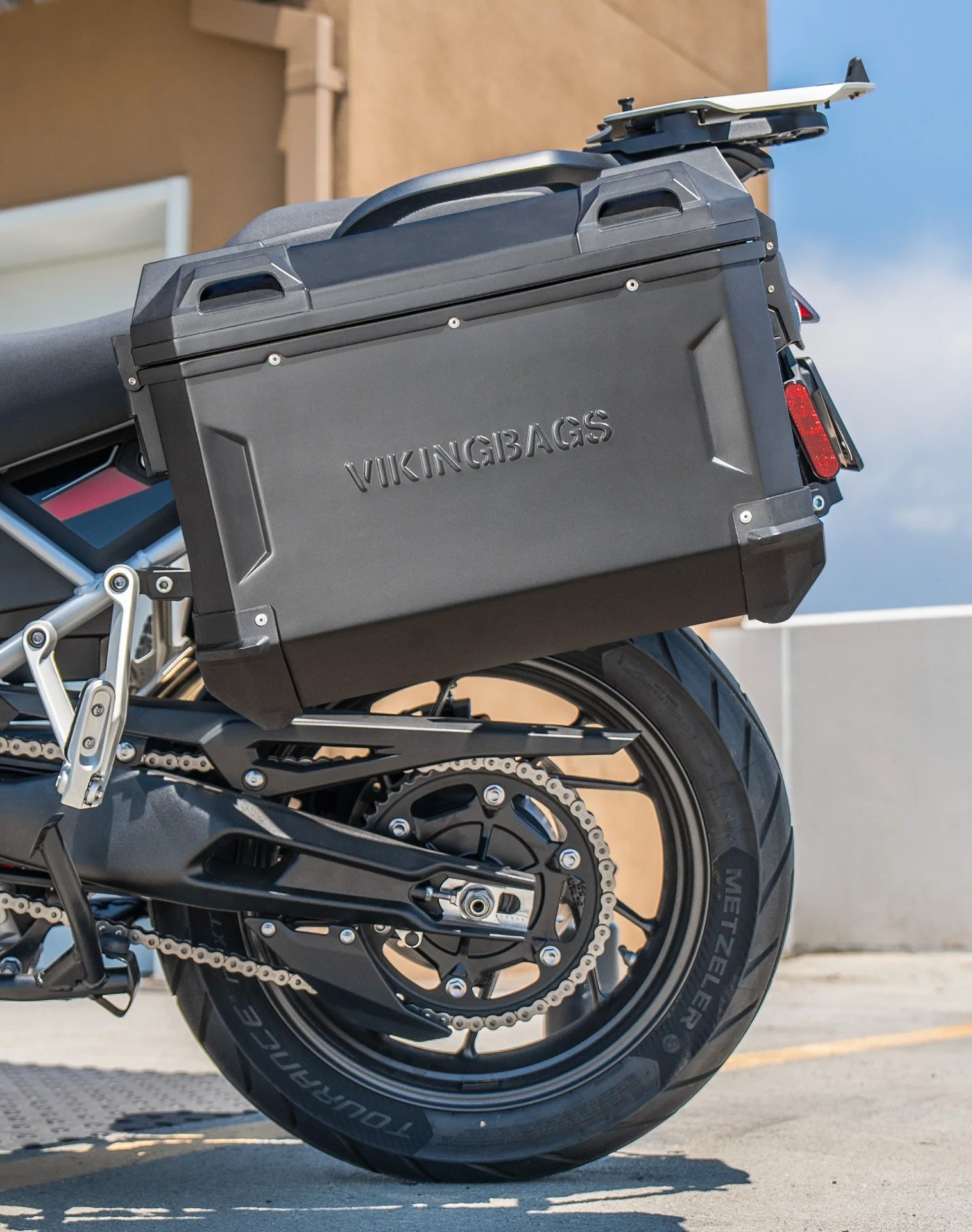 45L - Apex XL Triumph Tiger 900 Aluminum Side Cases Black