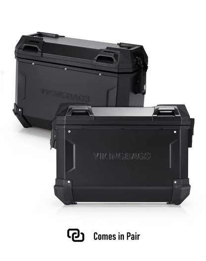 45L - Apex XL Triumph Tiger 900 Aluminum Side Cases Black