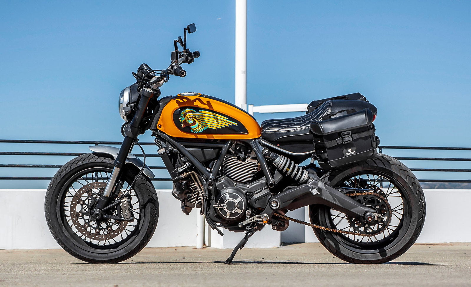 10L - Incognito Quick Mount Small Ducati Scrambler (2014-17) Solo Alforja (Left Only)