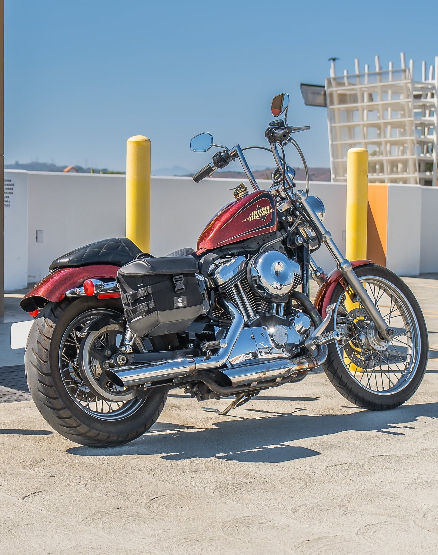 10L - Incognito Quick Mount Small Solo Motocicleta Alforja (Right Only) para Harley Sportster Seventy Two XL1200V