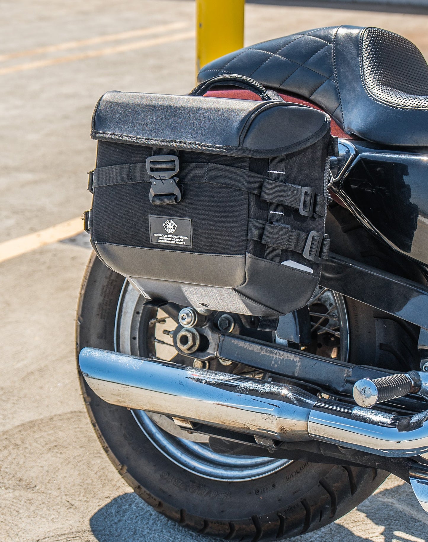 10L - Incognito Quick Mount Small Solo Motocicleta Alforja (Right Only) para Harley Sportster Seventy Two XL1200V